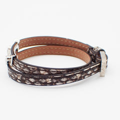 Fendi Selleria Monster Bracelet Leather with Metal Detail