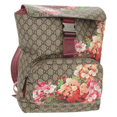 Gucci Buckle Backpack Blooms Print GG Coated Canvas