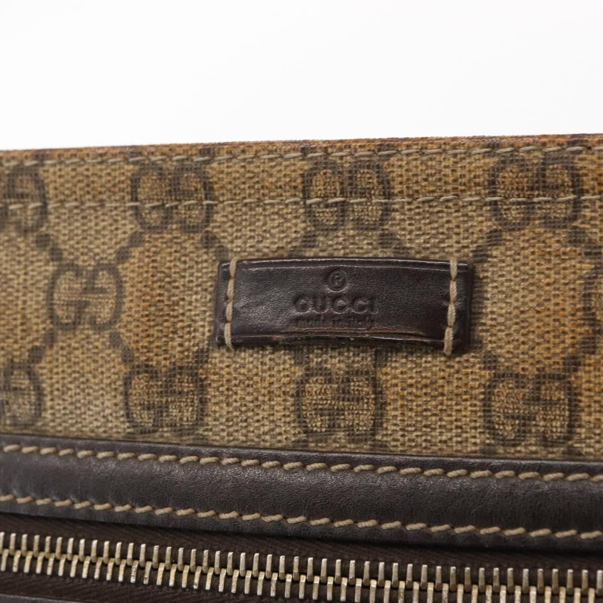 Gucci Flat Messenger Bag GG Coated Canvas