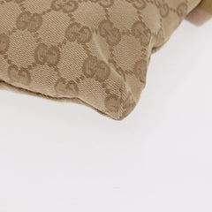 Gucci Vintage Double Belt Bag GG Coated Canvas with Leather
