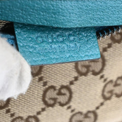 Gucci Vintage Double Belt Bag GG Canvas with Leather