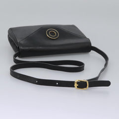 Celine Vintage Circle Logo Crossbody Bag Leather