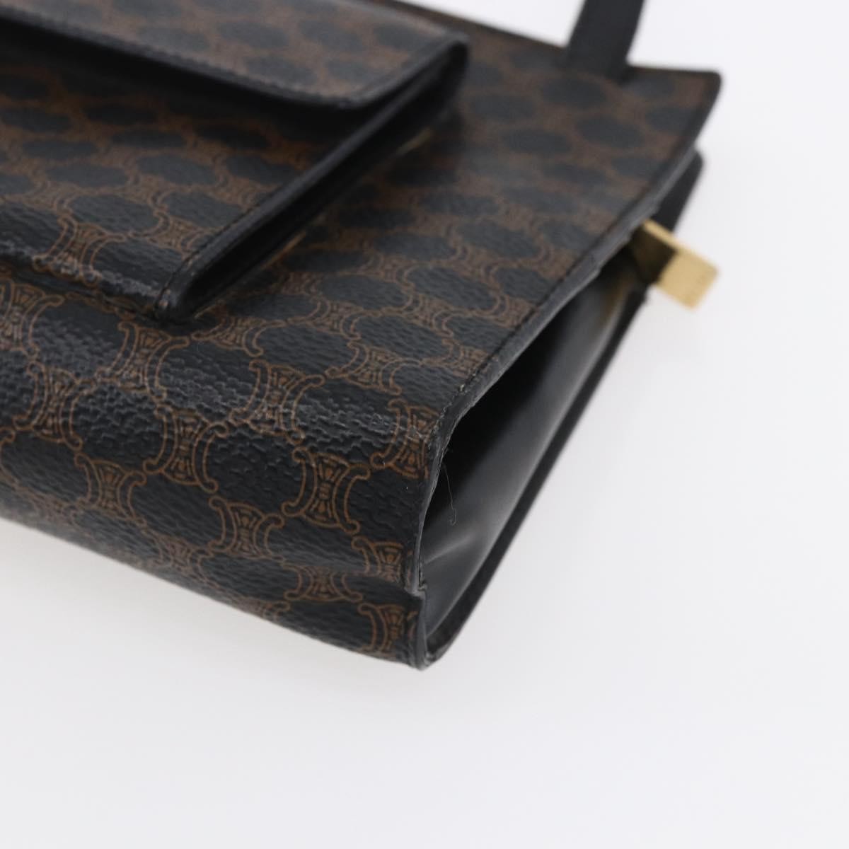 Celine Vintage Macadam Shoulder Bag Canvas