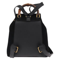 Gucci Vintage Bamboo Backpack Suede