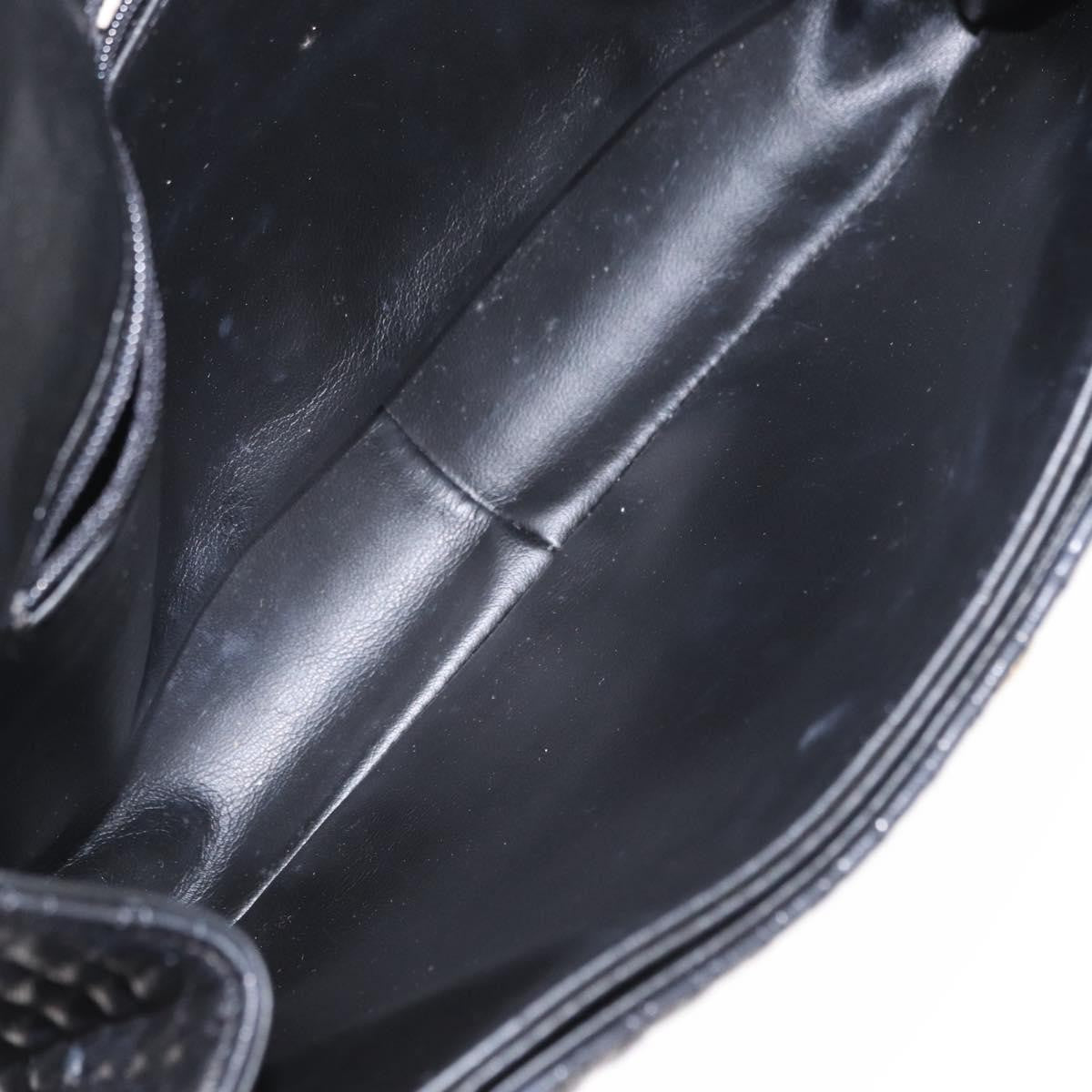 Bally Vintage Chain Shoulder Bag Quilted Leather