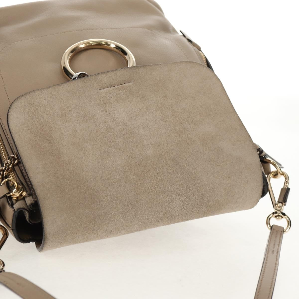 Chloe Faye Backpack Leather and Suede