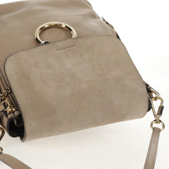 Chloe Faye Backpack Leather and Suede