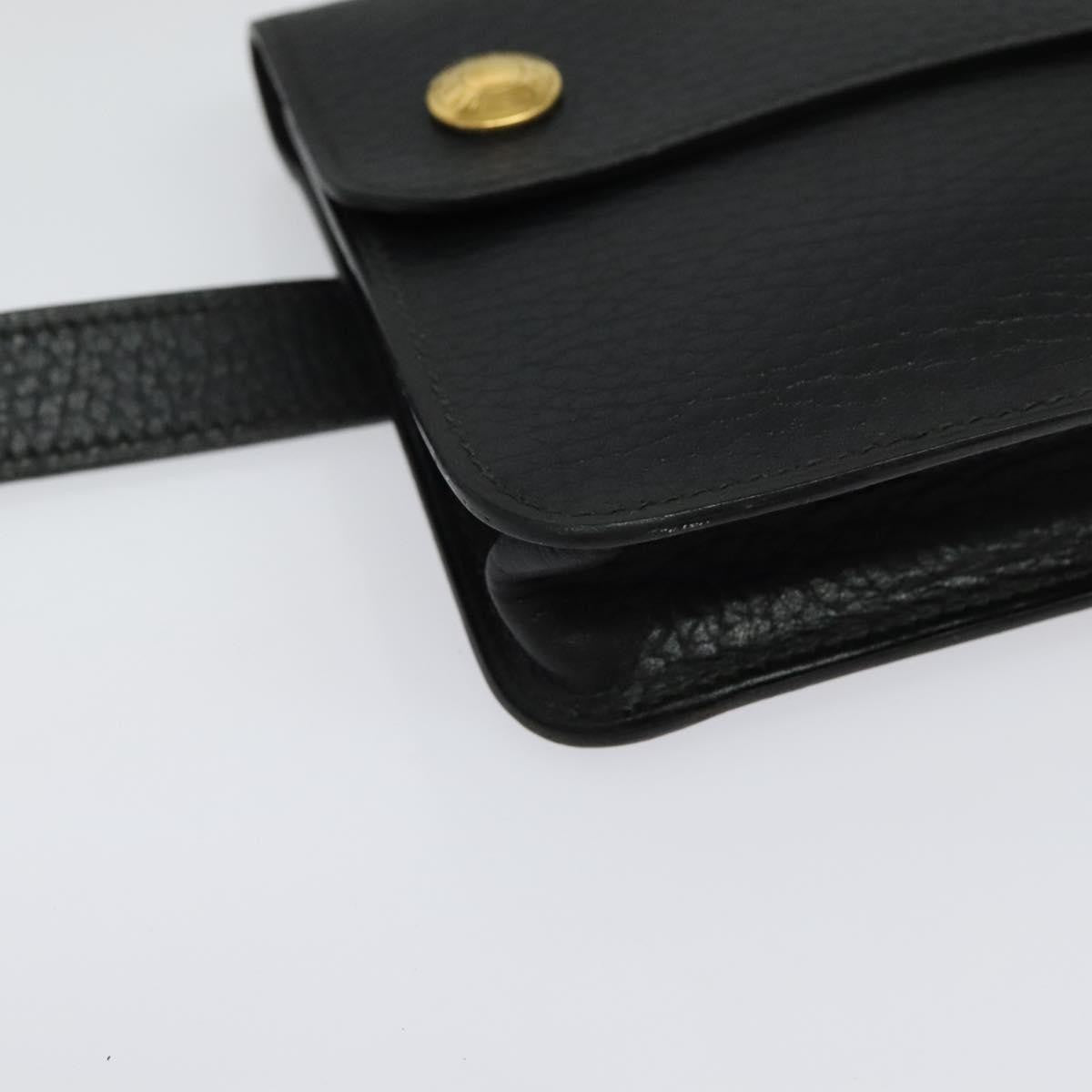 Hermes Pochette Green Waist Bag Leather