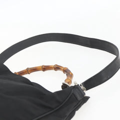 Gucci Vintage Bamboo Shoulder Bag Nylon
