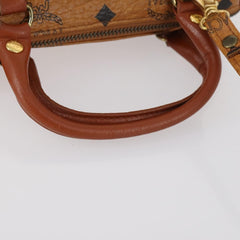 MCM Visetos Handbag Canvas and Leather