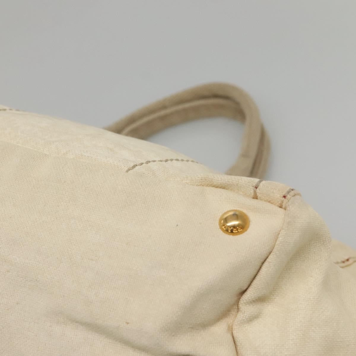 Prada Canapa Convertible Tote Canvas