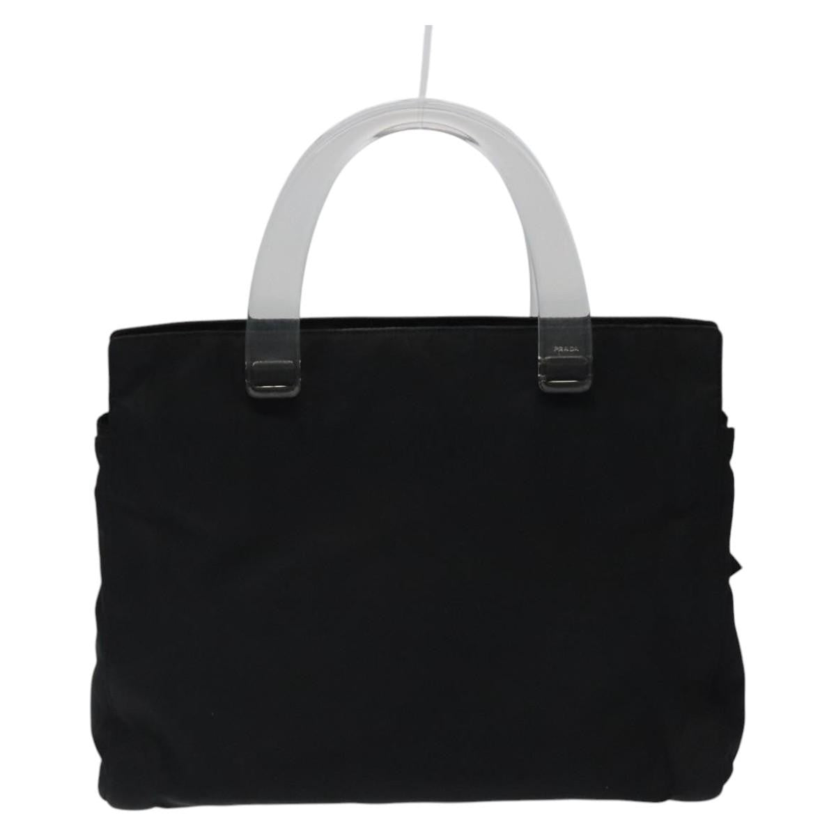 Prada Resin Handle Tote Tessuto