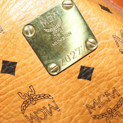 MCM Visetos Handbag Canvas and Leather