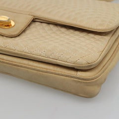 Bally Vintage Chain Shoulder Bag Quilted Leather