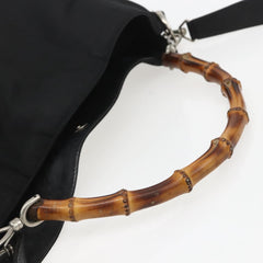 Gucci Vintage Bamboo Shoulder Bag Nylon