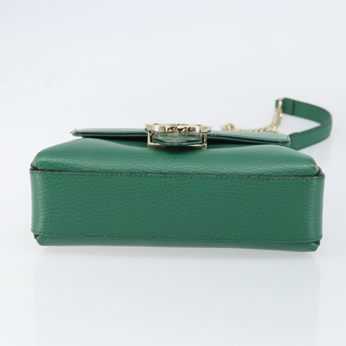 Gucci Interlocking Chain Crossbody Bag Leather