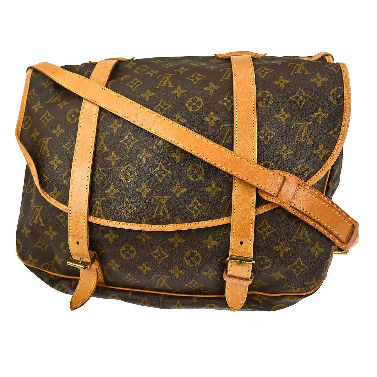 Louis Vuitton Saumur Handbag Monogram Canvas