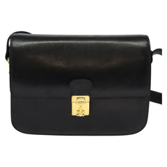 Celine Vintage Flap Shoulder Bag Leather
