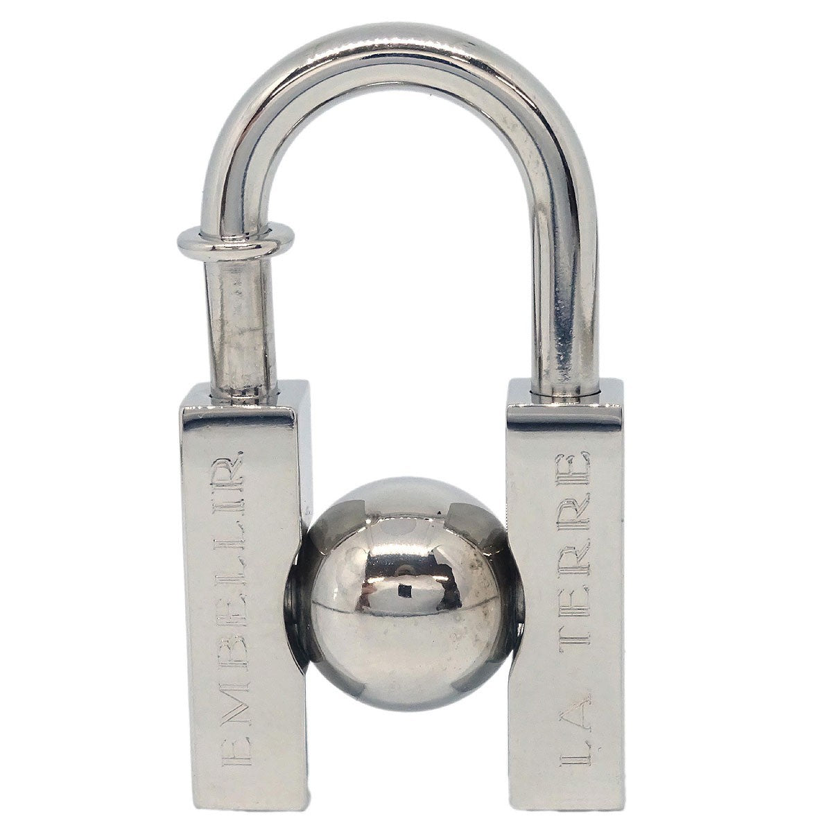 Hermes LHomme Peut Embellir La Terre Cadena Lock Charm Metal