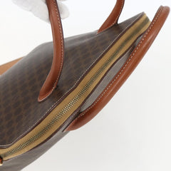 Celine Vintage Macadam Handbag Canvas and Leather