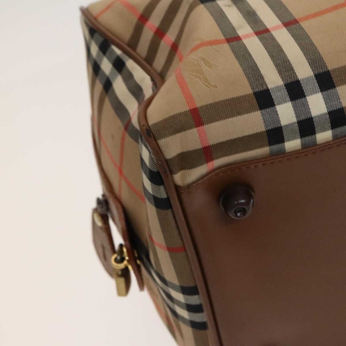 Burberry Vintage Duffle Bag Horseferry Check Canvas