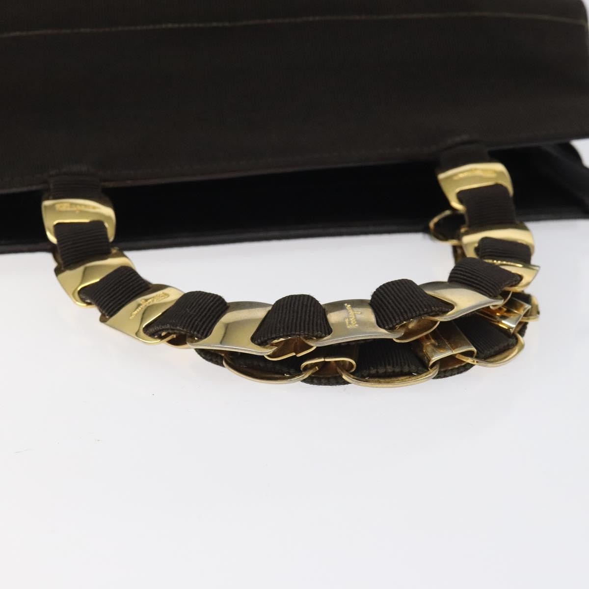 Salvatore Ferragamo Vala Handbag Canvas