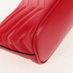 Gucci GG Marmont Pochette Shoulder Bag Matelasse Leather