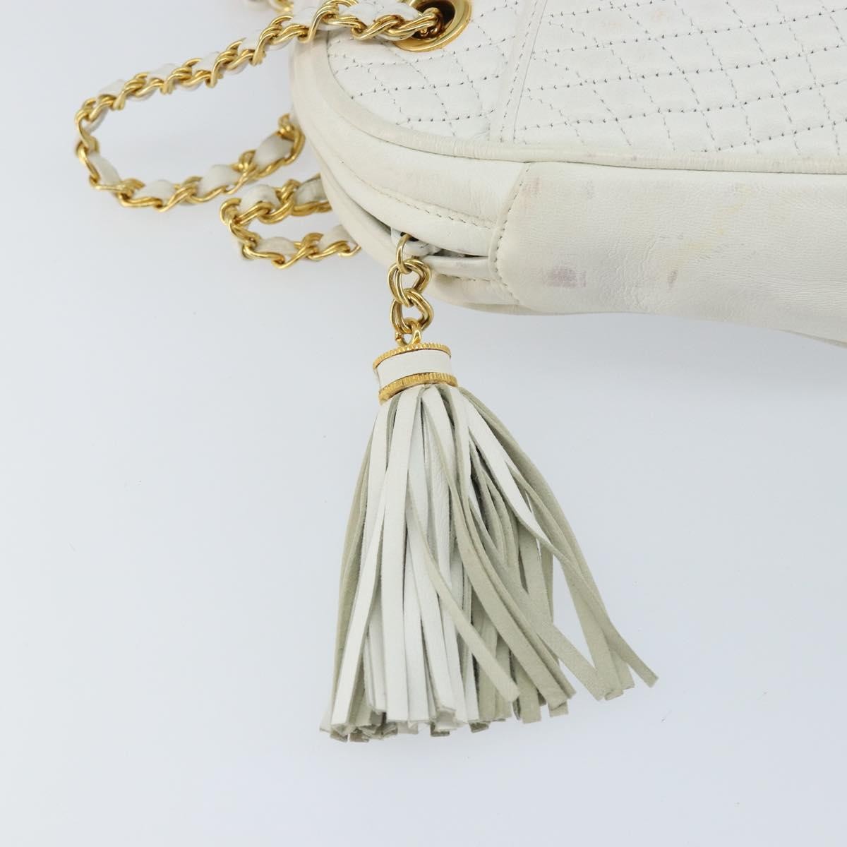 Bally Vintage Chain Shoulder Bag Quilted Leather