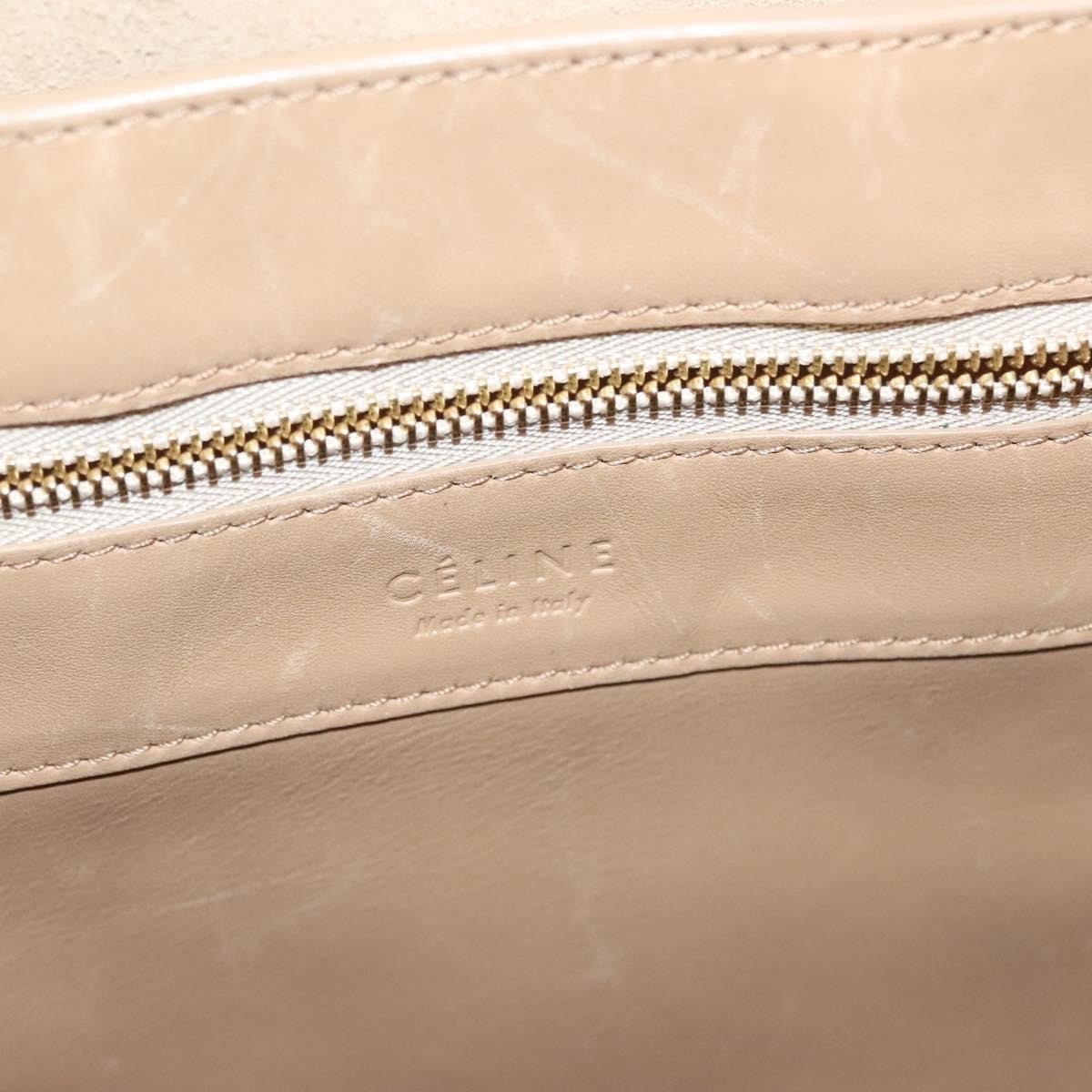 Celine Bicolor Drawstring Cabas Tote Leather