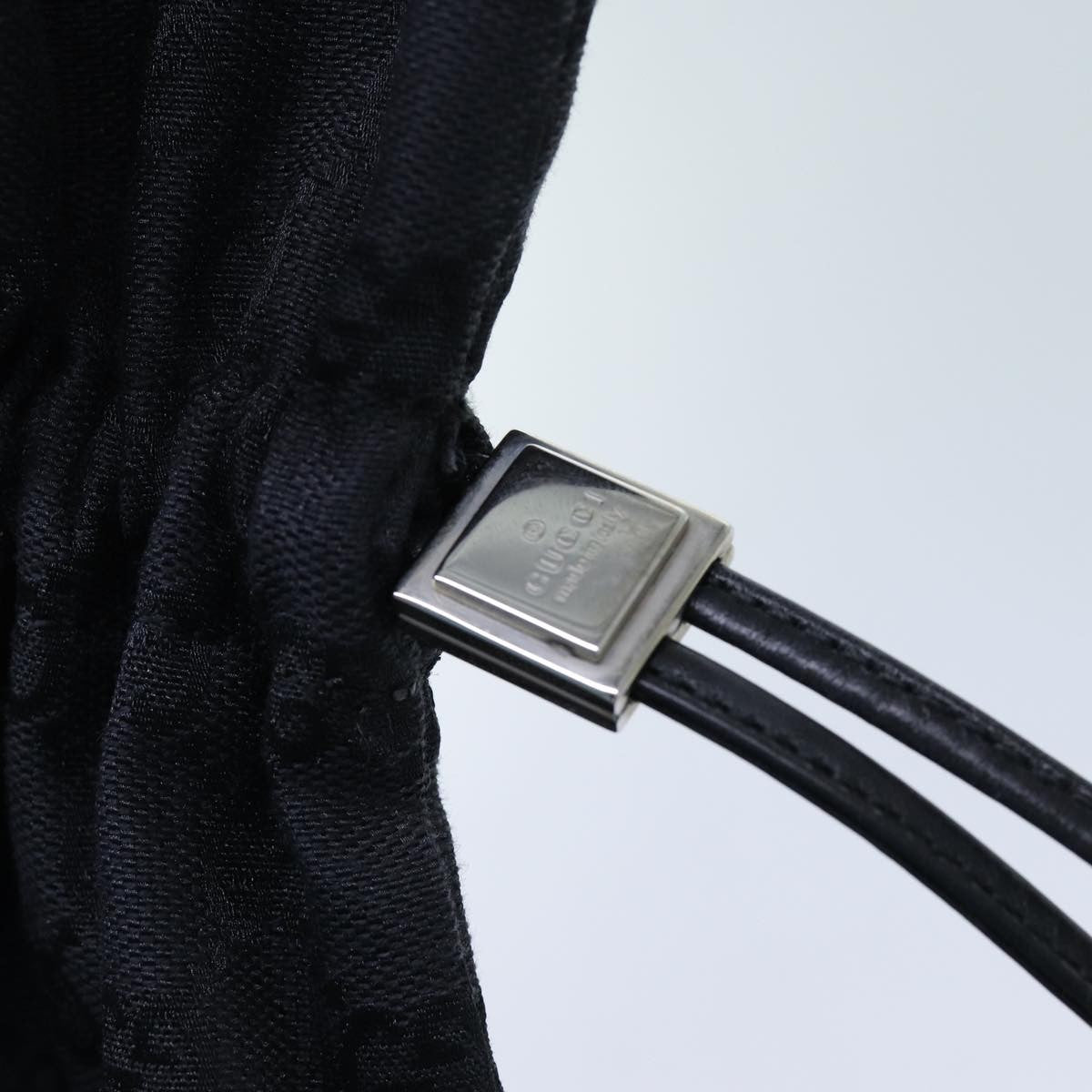 Gucci Vintage Web Drawstring Bucket Bag GG Coated Canvas