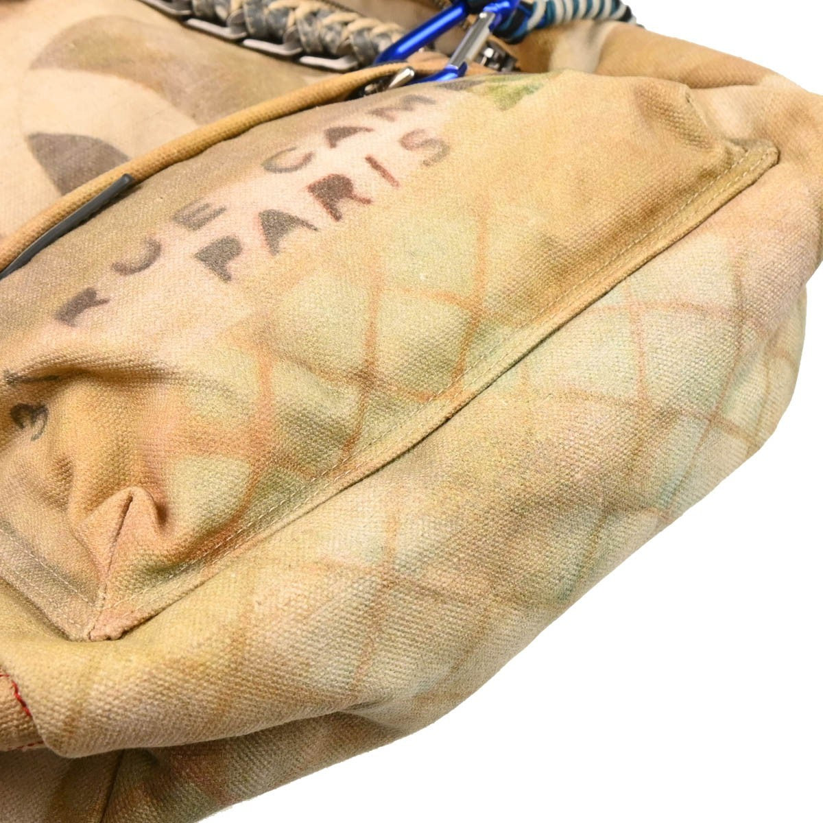 Chanel Art School Backpack Graffiti Printed Canvas