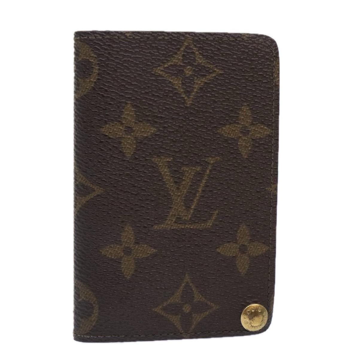 Louis Vuitton Porte Cartes Pression Card Case Monogram Canvas