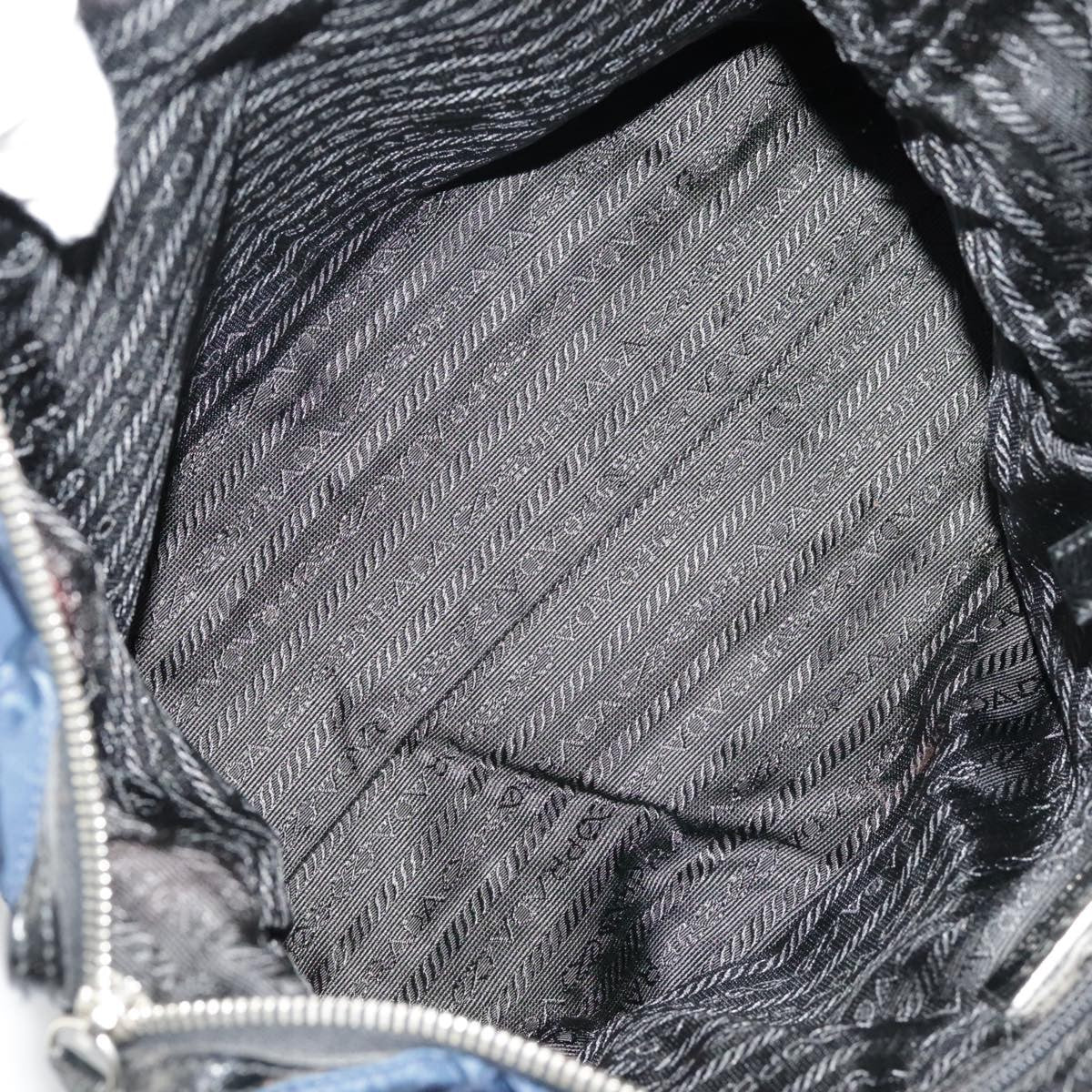 Prada Chain Shoulder Bag Quilted Tessuto