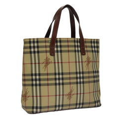 Burberry Top Handle Tote Haymarket Coated Canvas