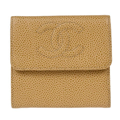 Chanel Vintage Timeless CC Bifold Wallet Caviar