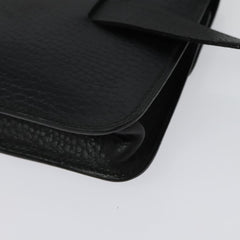 Hermes Pochette Green Waist Bag Leather