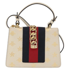 Gucci Sylvie Top Handle Bag Printed Leather