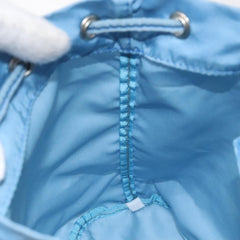 Prada Drawstring Wristlet Bucket Bag Tessuto