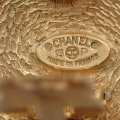 Chanel Vintage Round CC Clip-On Earrings Metal