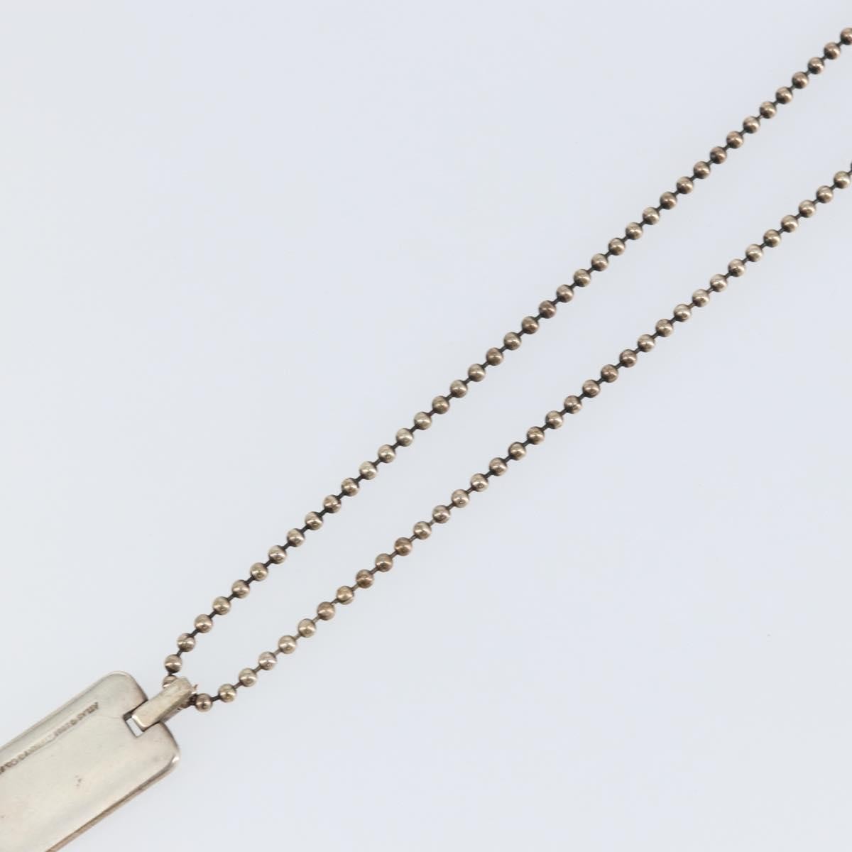 Tiffany & Co. Atlas Bar Pendant Necklace Silver 925
