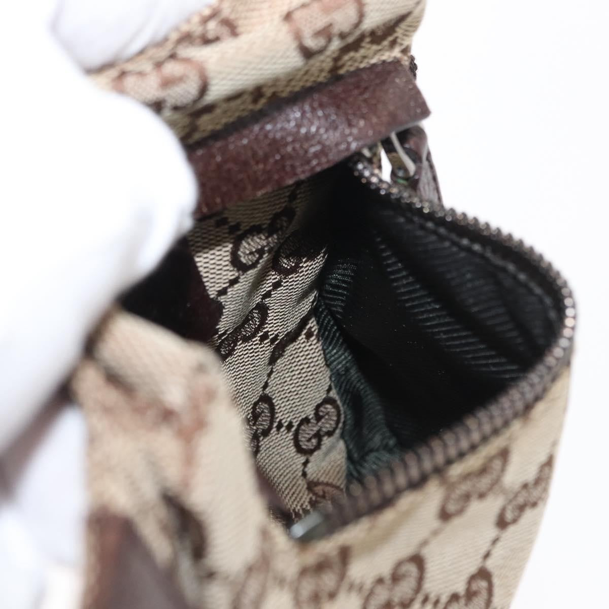 Gucci Vintage Double Belt Bag GG Canvas with Leather