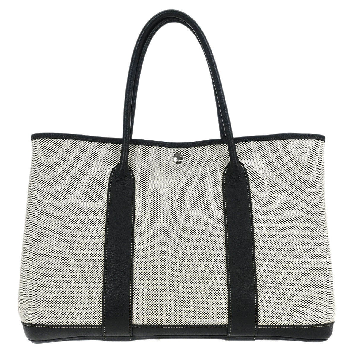 Hermes Garden Party Tote Canvas and Leather