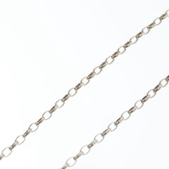 Gucci Engraved Interlocking G Chain Link Pendant Necklace Sterling Silver