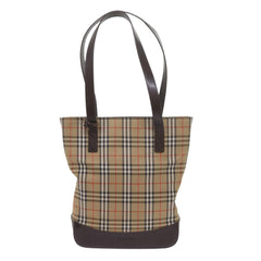 Burberry Nova Check Tote Leather