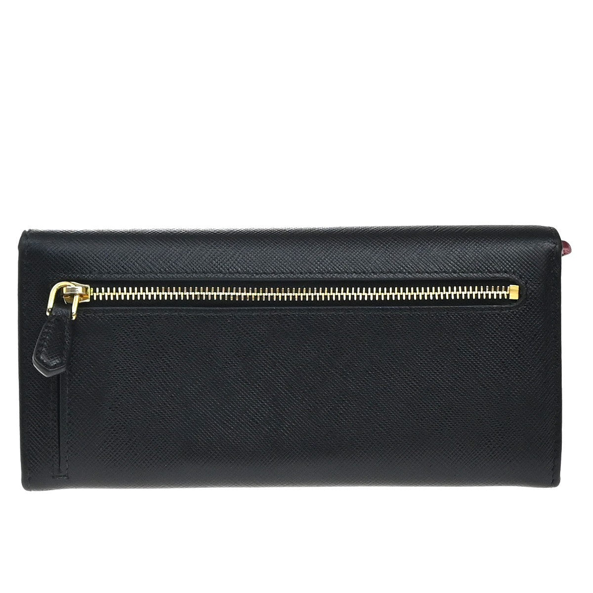 Prada Flap Wallet with Card Holder Saffiano Leather