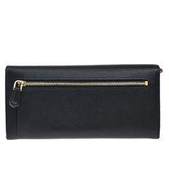 Prada Flap Wallet with Card Holder Saffiano Leather