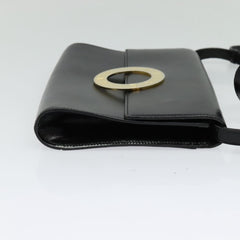 Celine Vintage Circle Logo Crossbody Bag Leather