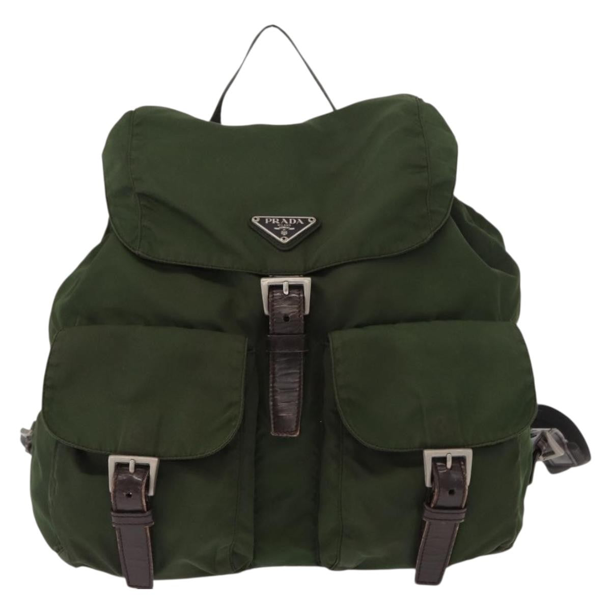 Prada Double Front Pocket Backpack Tessuto
