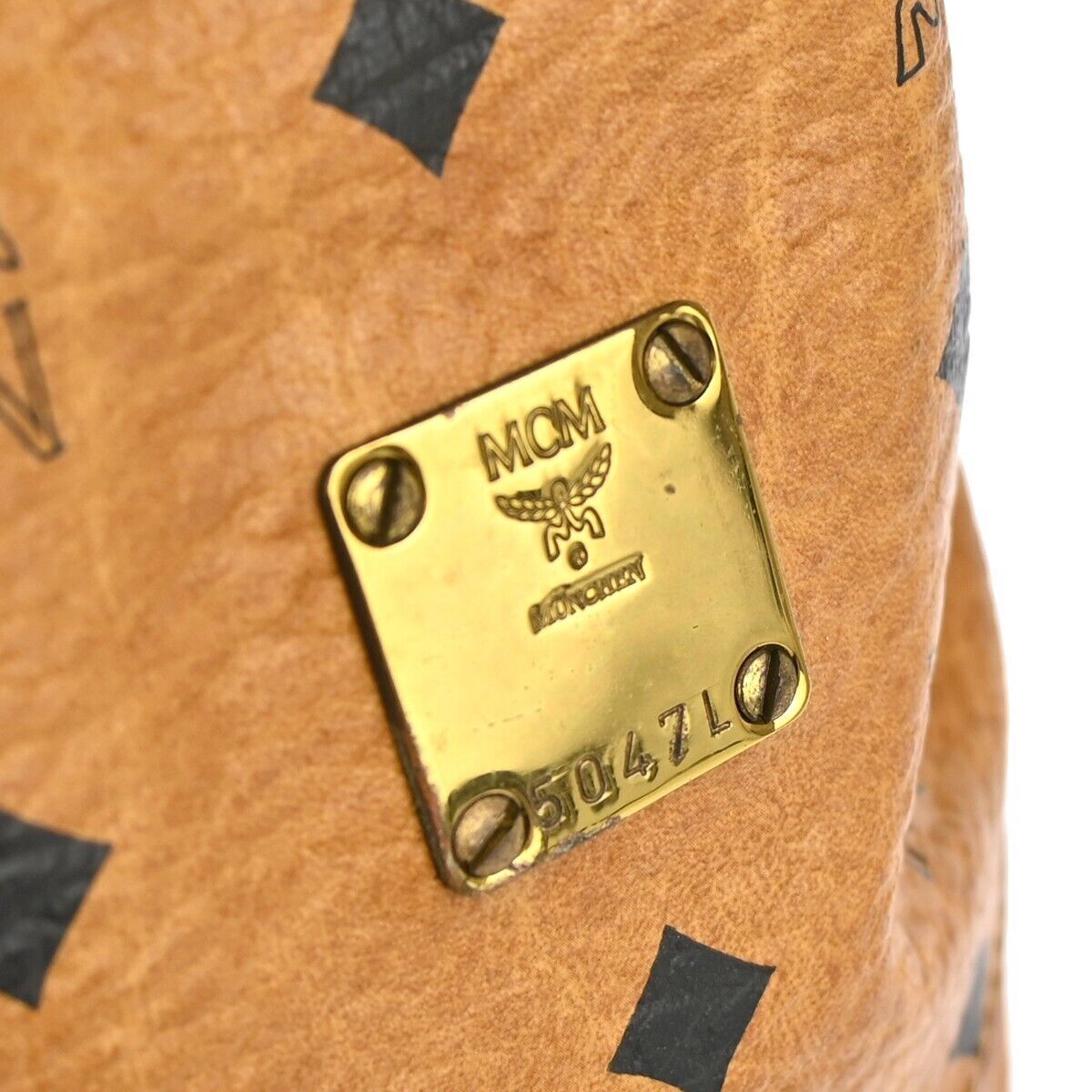 MCM Drawstring Shoulder Bag Leather