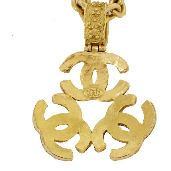Chanel Vintage Triple CC Chain Necklace Metal